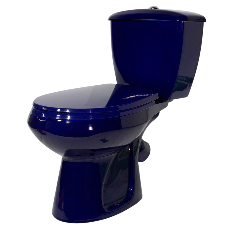 Унитаз-компакт Элисса Стандарт, с сиденьем, синий 43355130202