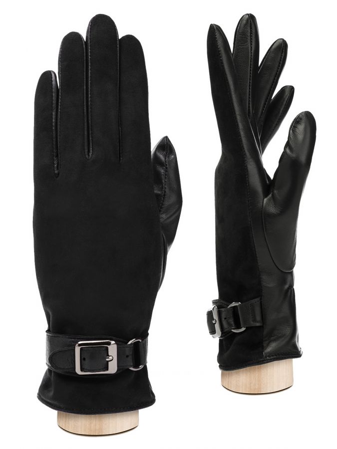 Перчатки женские 100% ш IS5063 black ELEGANZZA