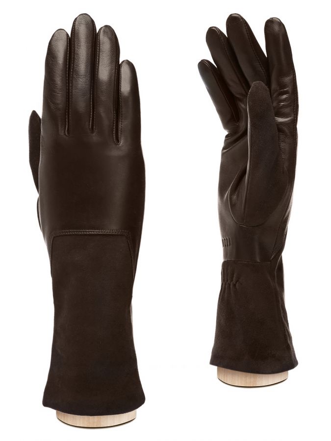 Перчатки женские 100% ш IS5064 coffee ELEGANZZA