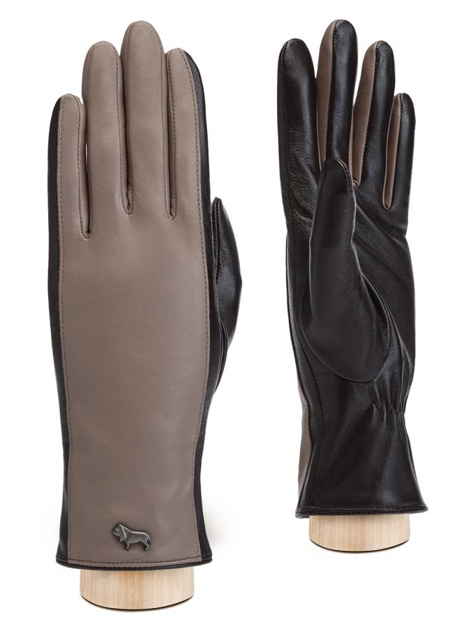 Перчатки жен п/ш LB-0641 d.brown/taupe LABBRA