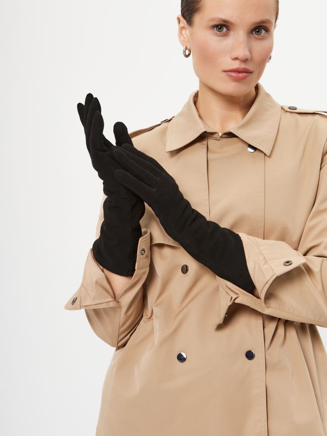 Перчатки женские ш+каш. IS02566 black ELEGANZZA