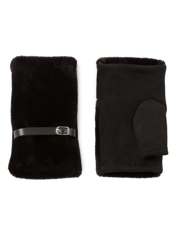 Перчатки жен флис LB-CP-145 black LABBRA