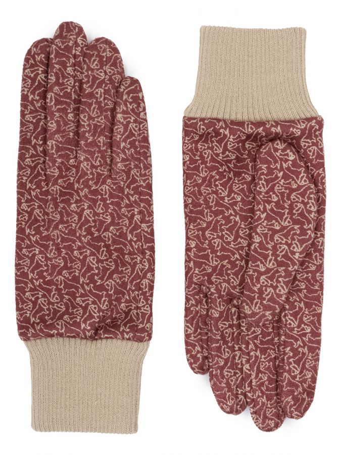 Перчатки жен флис LB-CP-173 bordo LABBRA