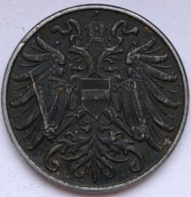 2 геллера Австрия 1917
