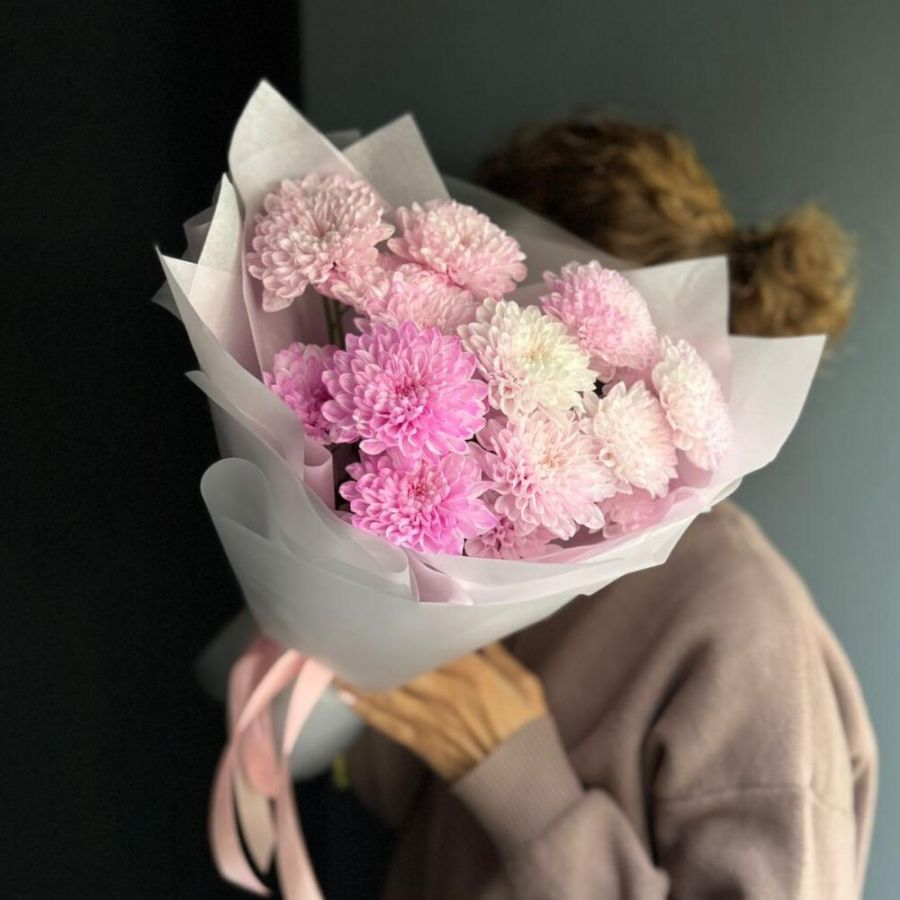 Букет "Ольга"/хризантемы кустовые-3 шт.