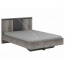 Кровать на цоколе 1200 Ольга 3 Дуб делано серый