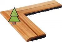 SAWO Коврик деревянный на пол, 595-D-CNR угловой