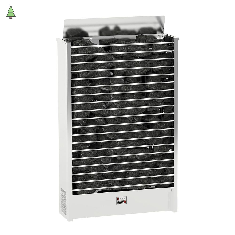 Электрическая печь SAWO CIRRUS ROCK CRR3-90NS-P (9 кВт, нержавейка), выносной пульт (пульт и блок мощности докупаются отдельно)