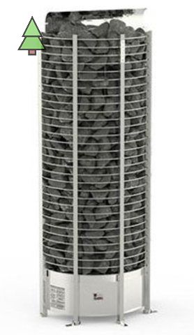 Электрическая печь SAWO TOWER TH3-45Ni2-WL-P (4,5 кВт, нержавейка, пристенная), выносной пульт (встроенный блок мощности, пульт покупается отдельно)