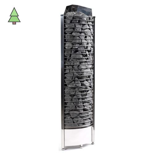 Электрическая печь SAWO TOWER TH3-45Ni2-CNR-P (4,5 кВт, нержавейка, угловая), выносной пульт (встроенный блок мощности, пульт покупается отдельно)