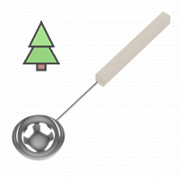 SAWO Черпак из нерж. с дерев. ручкой, осина, 445-MA 237 ml