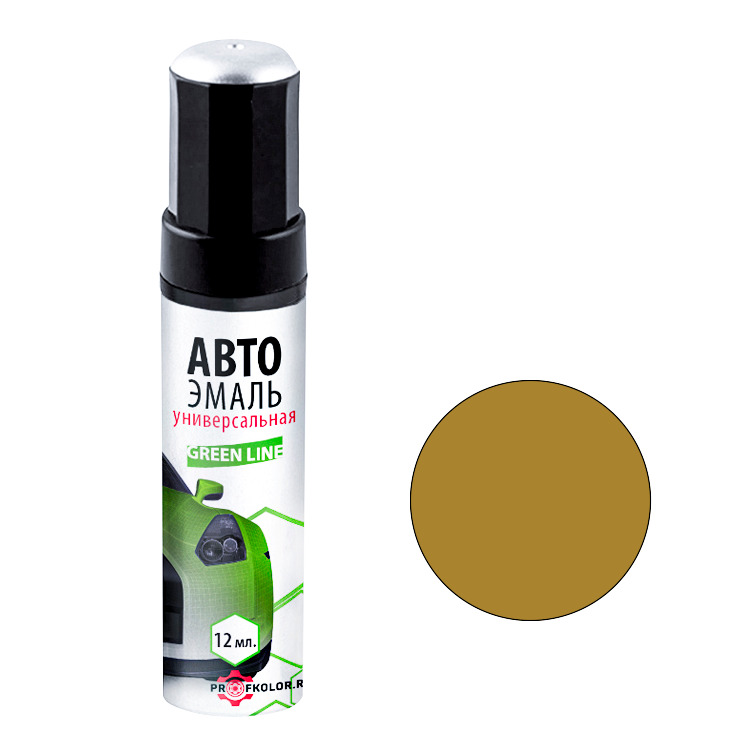 Карандаш с кисточкой для подкраски сколов на Geely Auto. Цвет Imperial Yellow. Код цвета: F36