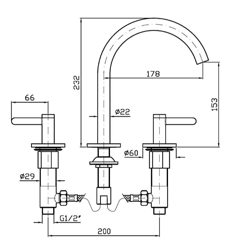 Смеситель для раковины Zucchetti Isy22 ZIS3340 17,8 см ФОТО