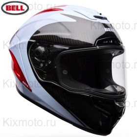 Шлем Bell Race Star DLX Flex Fluid, черно-бело-красный