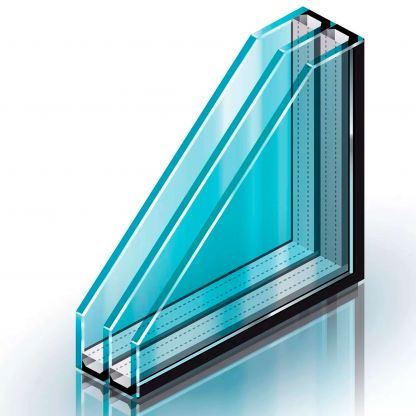 Стеклопакет двухкамерный толщина 24мм
