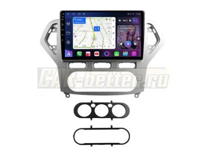 Магнитола Ford Mondeo 4 2006-2010, рамка серебро, Farcar, S500 (FC-BM1231M)