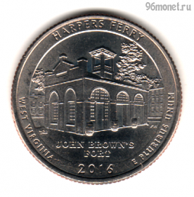 США 25 центов 2016 D