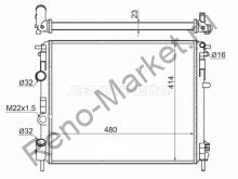 Радиатор охлаждения Logan 08-- +AC