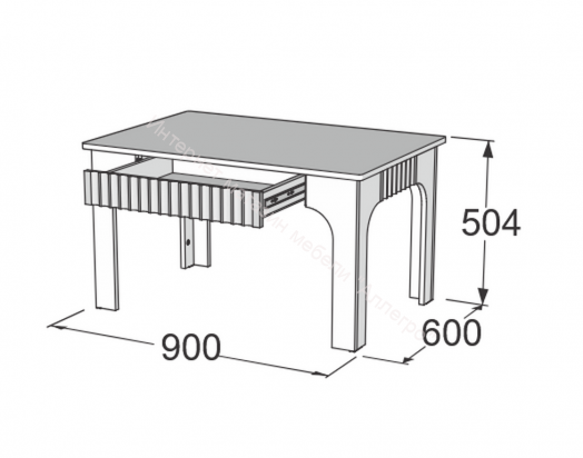 Стол журнальный Ольга 3 Дуб коми