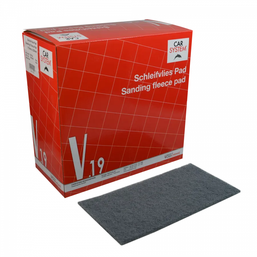 Губка матирующая V19 Ultra Fine, 115 x 230 мм, серая, ультратонкая (уп.=25шт.)