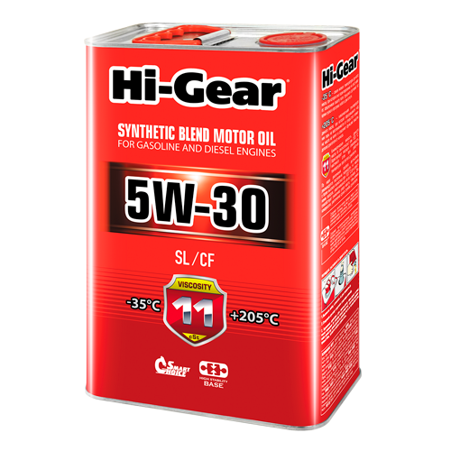 Hi-Gear API SL/CF SAE 5W-30, 4л