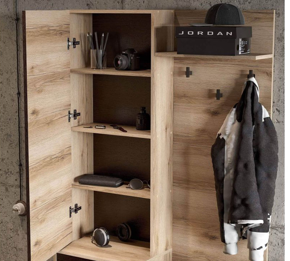 Вешалка с зеркалом "Берген"