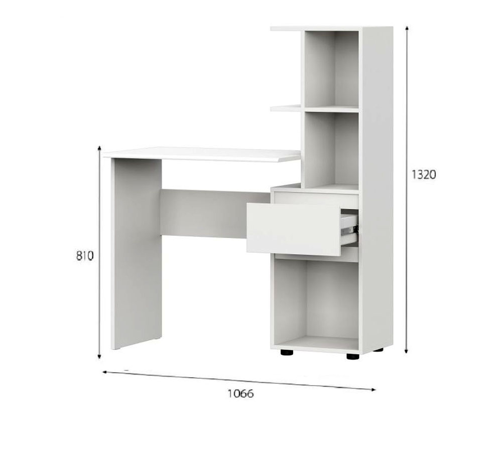 Стол письменный "Одри" с надстройкой