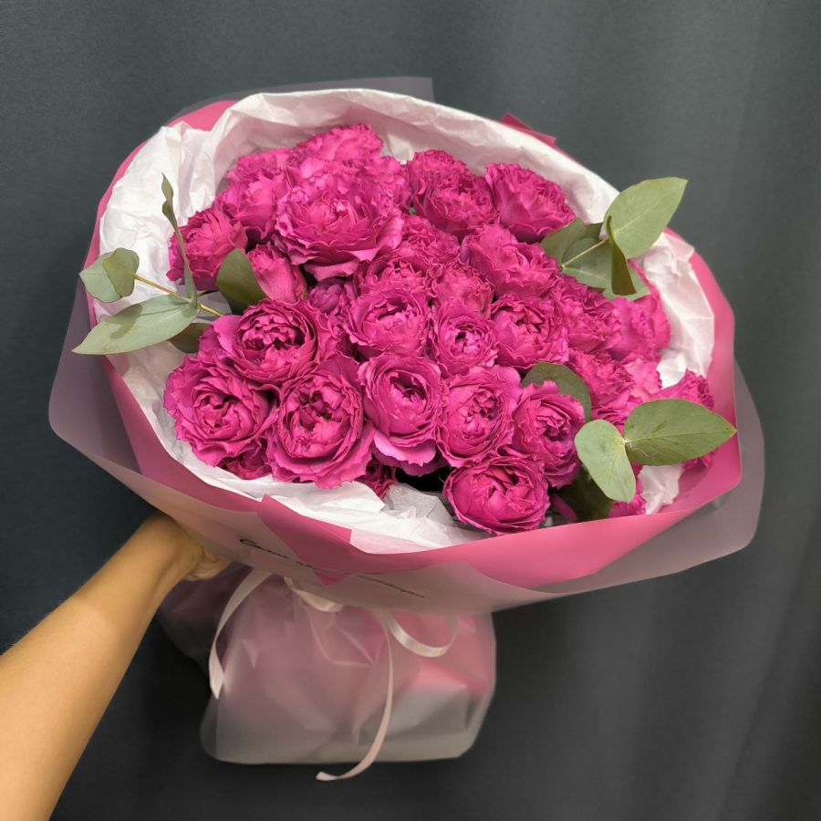 Букет из пионовидной розочки Мисти Баблз