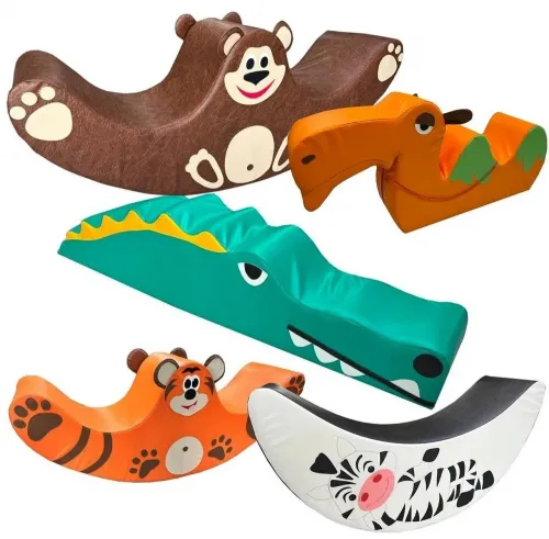 Набор мягких модулей для игровой комнаты "Зоопарк Африка"