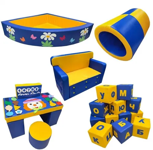 Набор мягких модулей для игровой комнаты №18