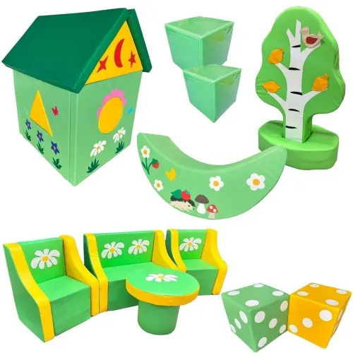 Набор мягких модулей для игровой комнаты №21