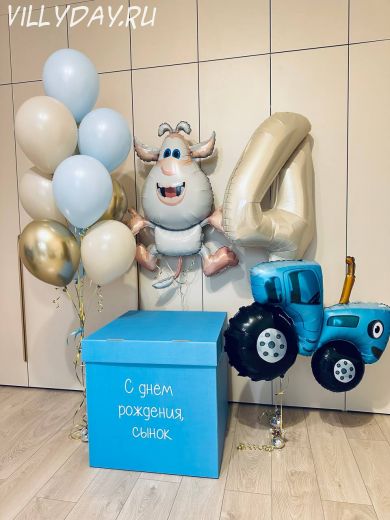 Набор с коробкой "Буба и синий трактор"