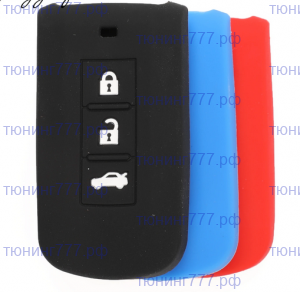 Чехол на прямоугольный ключ Оутлендер, силикон, выбор цвета