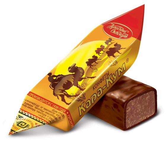 Конфеты в шоколадной глазури Каракум. Красный Октябрь.