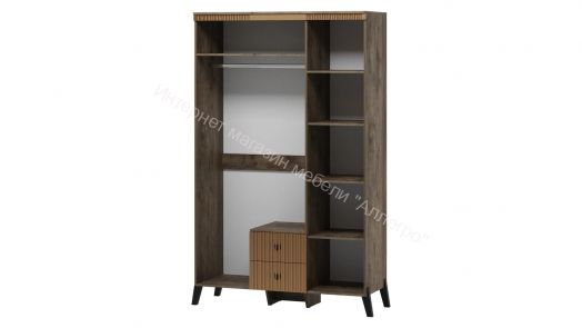 Шкаф трехдверный с ножками Ольга 3  Дуб коми