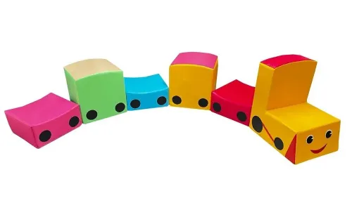 Детский игровой набор из мягких модулей «Поезд»