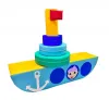 Детский игровой конструктор «Пароходик-пирамидка»