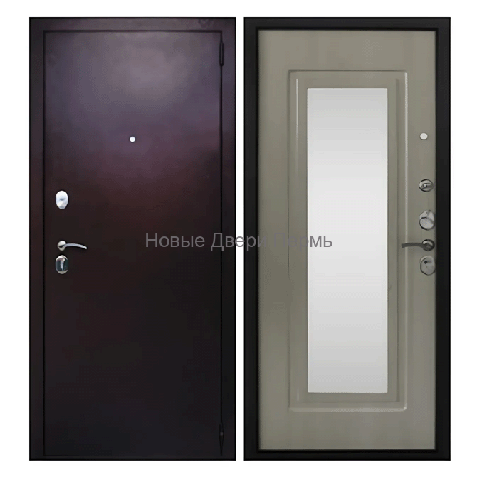 Входная дверь Страж 2К Стандарт с зеркалом