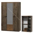 Шкаф трехдверный на цоколе Ольга 3  Дуб коми