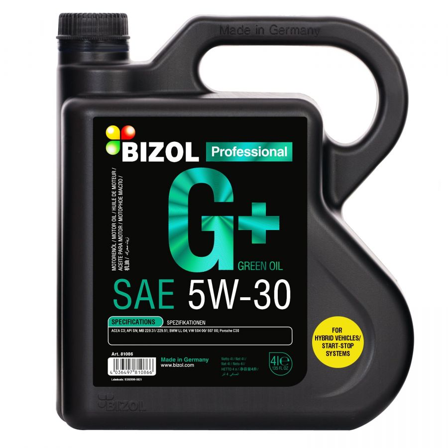 BIZOL Green Oil+ 5W-30, 4л