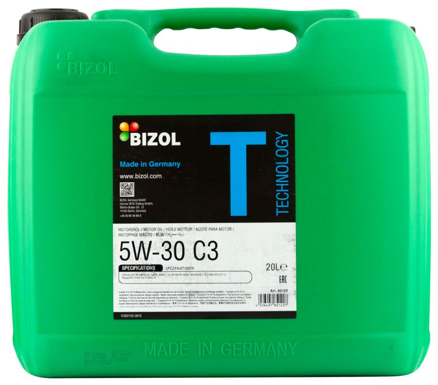 BIZOL Technology C3 5W-30, 20л