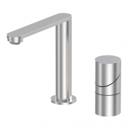 Смеситель для раковины Fima - Carlo Frattini Slide F5841 на два отверстия и поворотным изливом схема 1