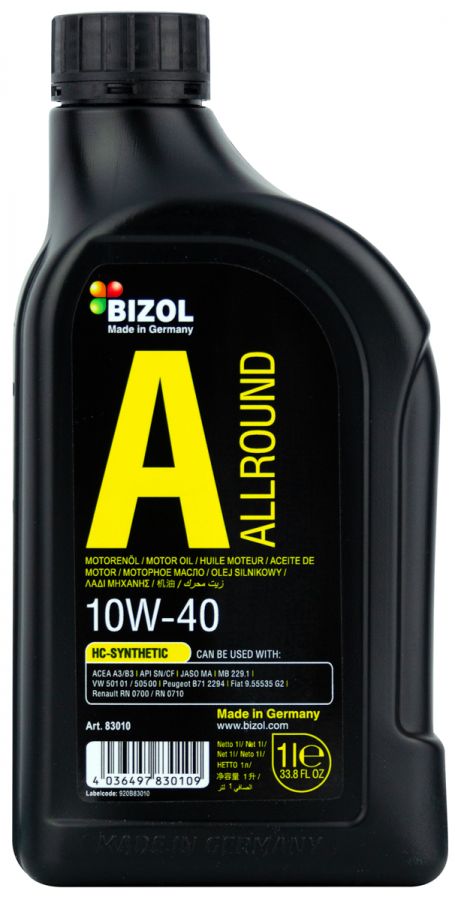 BIZOL Allround 10W-40, 1л