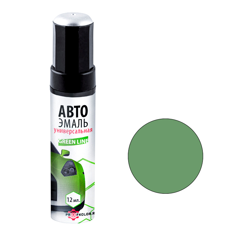 Карандаш с кисточкой для подкраски сколов на Pantone. Цвет Alchemy G2 P-2406C Light Green. Код цвета: G2