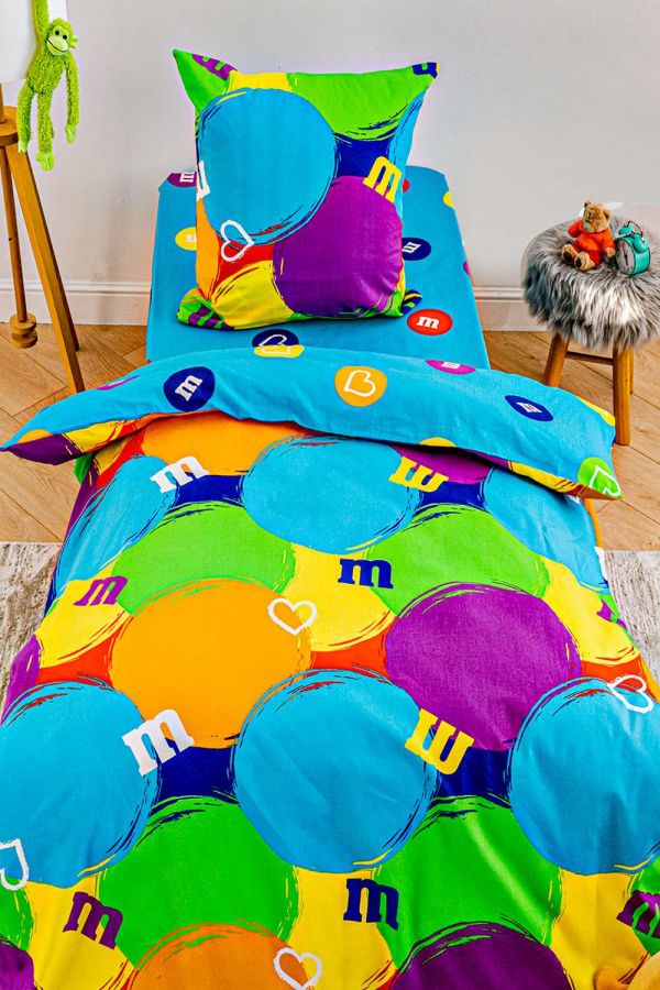 Бязь 1.5 спальный [в ассортименте] "Павлайн" FreeDom  "Конфетки" вид 1 с 1 нав. постельное белье