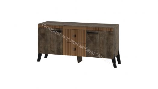 Тумба ТВ с ножками Ольга 3 Дуб коми