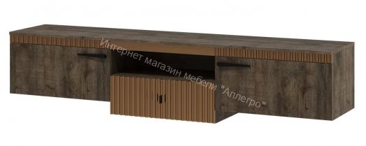 Тумба ТВ №1 подвесная на кронштейне Ольга 3 Дуб коми
