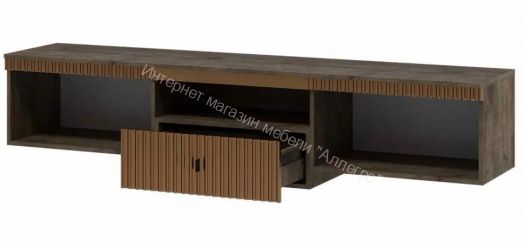 Тумба ТВ №1 подвесная на кронштейне Ольга 3 Дуб коми