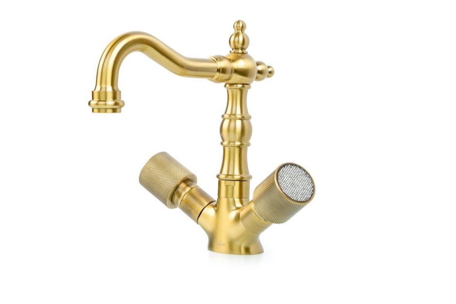 Изображение Смеситель для умывальника Boheme Royal Cristal 312-Royal/CRST black