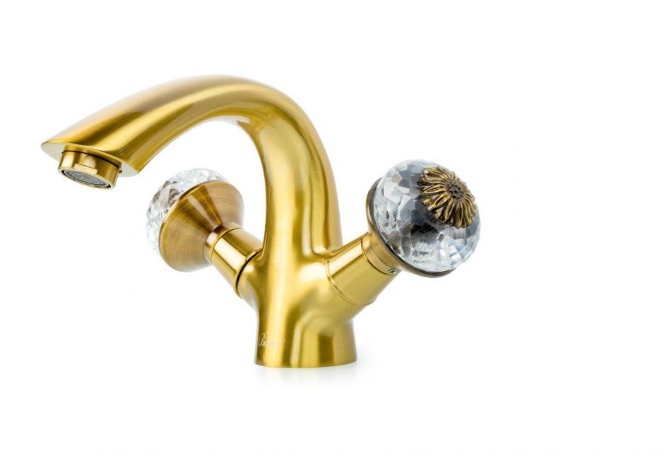 Вентильный смеситель для раковины Boheme Flora 311-FL